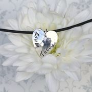 Personalised Textured Heart Necklace £45