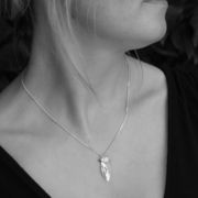Personalised Leaf and Poppy Necklace 