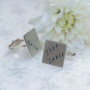 Personalised Square Cufflinks £69