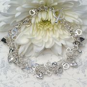 Personalised Multi Tiny Heart Bracelet from £95