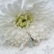Shell and Aquamarine Necklace £39