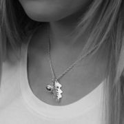 Personalised Acorn and 1 Oak Leaf Necklace £80