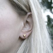 Gold Collection- 9ct Yellow Gold Heart Earrings £114     