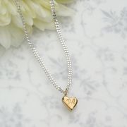 Gold Collection- 9ct Yellow and White Gold Heart Necklace £189