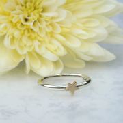 Gold Collection- 9ct White and Yellow Gold Star Ring £175