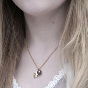 Gold Collection- 9ct Yellow Gold and Fresh Water Pearl Acorn and Oak Leaf Necklace £275