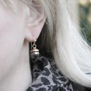 Gold Collection- 9ct Yellow Gold and Fresh Water Pearl Acorn Earrings £148