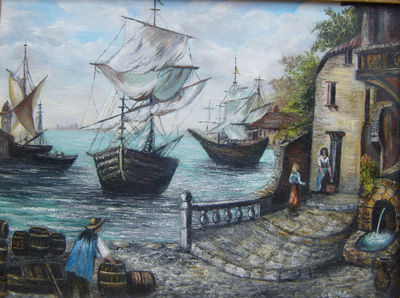 Ships in the harbour