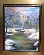 Mountain snowscene