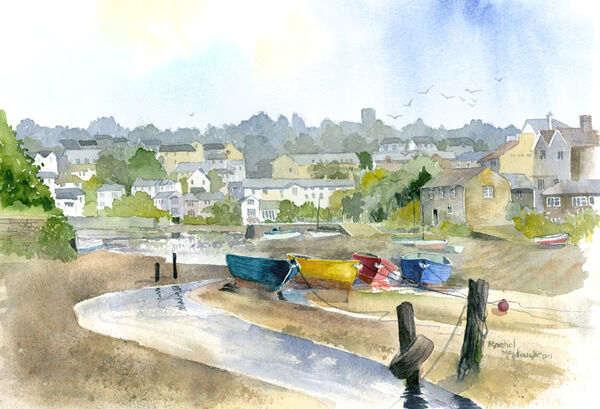 Noss Mayo Devon, Low Tide