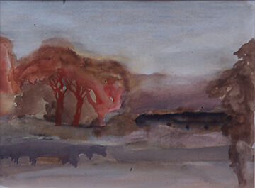Red trees in Richmond park