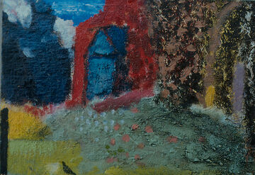 The bird that lives in the blue shed