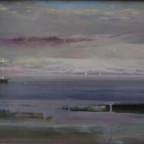 Two distant yachts