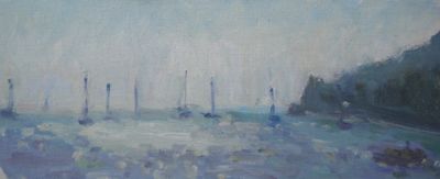 September Morning with Boats, Cawsand