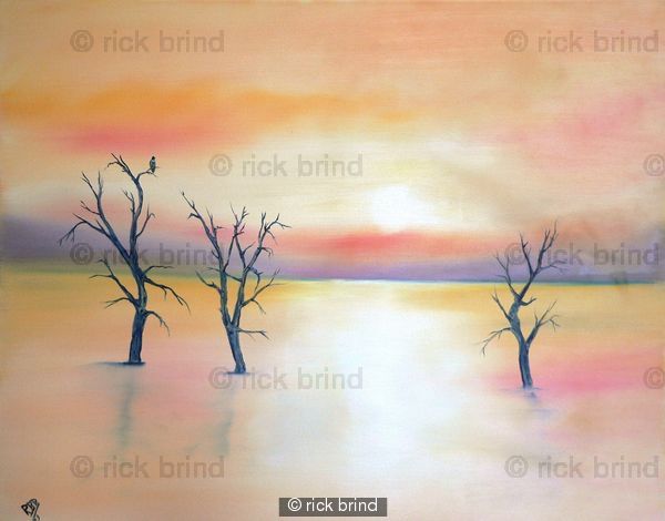 sunrise over the Kariba flood plain