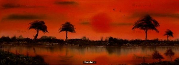 sunset over kaduna river