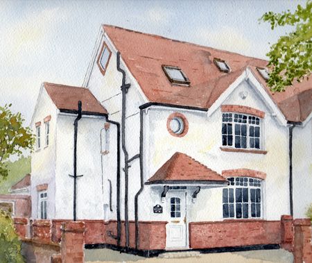 house portrait example