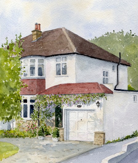 house portrait example