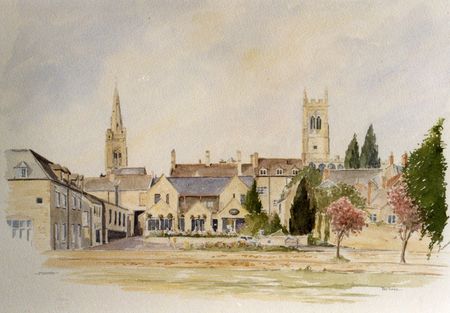 Stamford from the Meadows