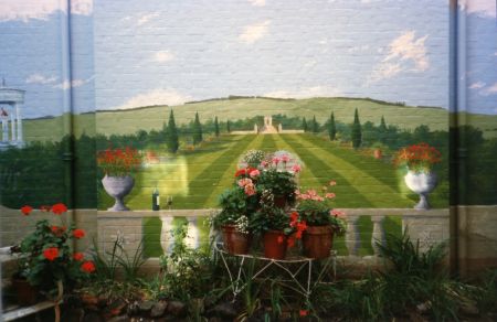 A courtyard in Newmarket