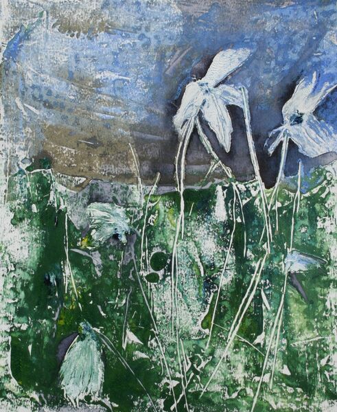 Cotton Flowers Blue