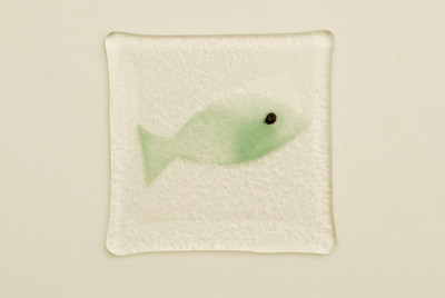 wee fish coaster/tile 
