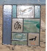 Oyster Catcher Glass Panel 