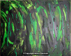 Abstract in Jet  Emerald
