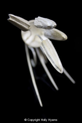 white double pin ring I