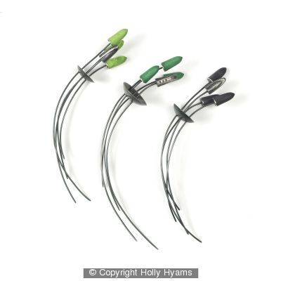 lime, green and deep purple oxidised silver pins