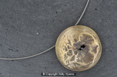 earth from air brass and silver dome earrings