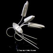 white double pin ring II