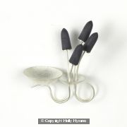 deep purple double pin ring
