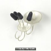 deep purple double pin ring