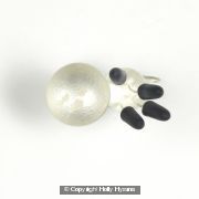 deep purple double pin ring