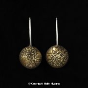 earth from air brass and silver pod earrings