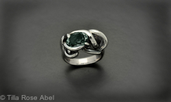 Prasiolite light green Thorn in my Pride ring