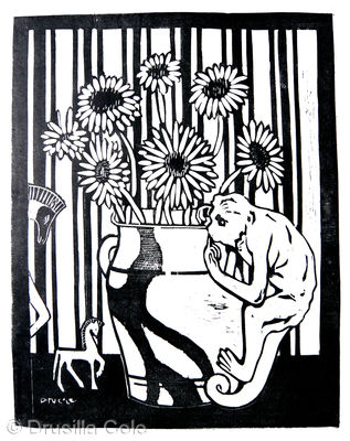 monkey vase