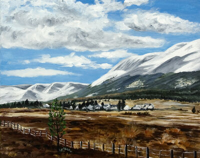 Snow on the mountains