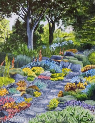 A walk in the rockery