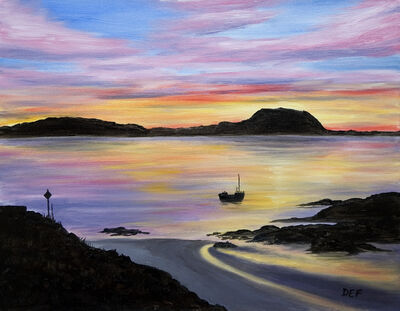 Iona Sunset from Fionnphort