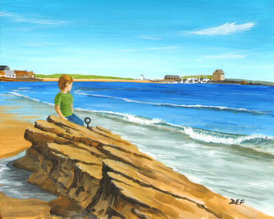 Looking out to sea, Elie