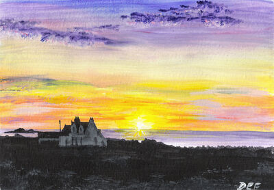 Croft at Sunset, Iona