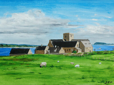 Iona Abbey from the North West