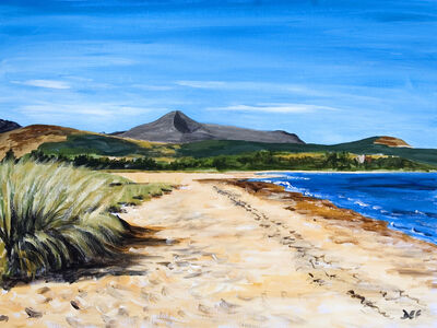 Brodick Beach and Goatfell, Arran