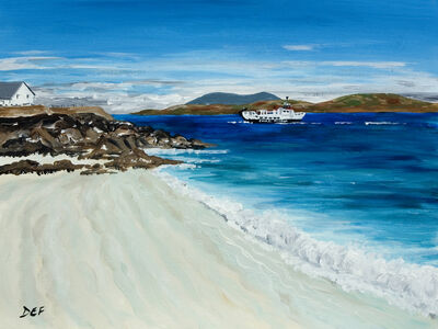 Ferry approaching Iona