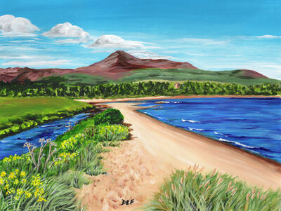 Goatfell from Brodick Beach, Arran