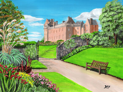 Brodick Castle, Arran, from the gardens