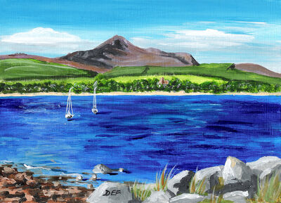 Goatfell from Brodick Pier, Arran