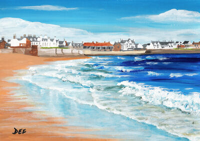 Waves and Wet Sand, Elie